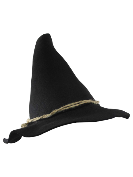 Child Scarecrow Costume Hat – Deluxe Felt Witch, Wizard, or Hillbilly Style