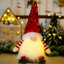 Christmas Gnomes Decorations Indoor Gift Plush with Light 3 Piece Set