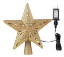 Christmas Star Tree Topper with LED Snowflake Projector Lights