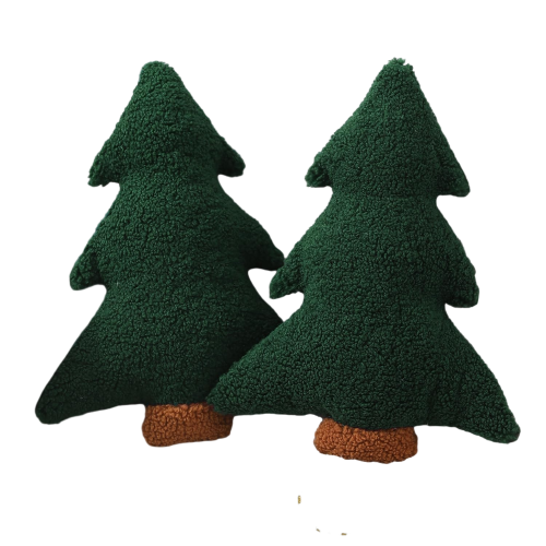 Christmas Tree Pillow Set of 2 – Plush Holiday Home Decor