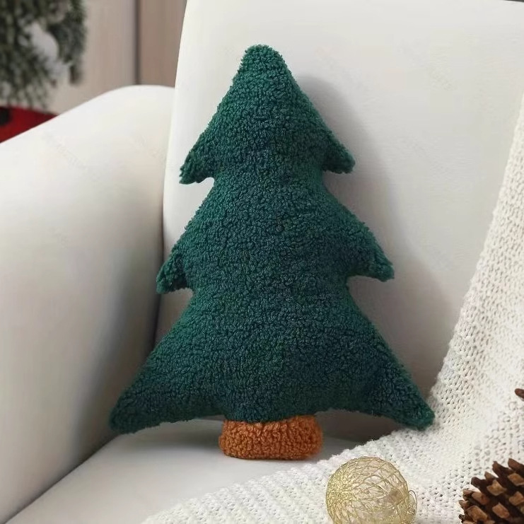 Christmas Tree Pillow Set of 2 – Plush Holiday Home Decor