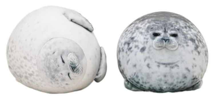 MerryXD Chubby Blob Seal Pillow,Stuffed Cotton Plush Animal Toy Cute Ocean Large(23.6 in)