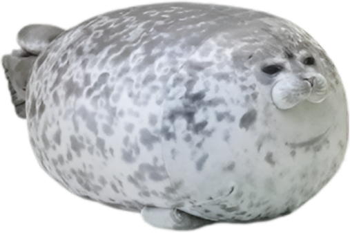 MerryXD Chubby Blob Seal Pillow,Stuffed Cotton Plush Animal Toy Cute Ocean Large(23.6 in)