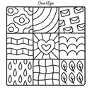 Comfy Patterns Coloring Book – Bold & Easy Cozy Designs for Relaxation