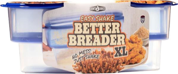 Cook's Choice Original Better Breader XL - Bread and Season Meats & Veggies without the Mess