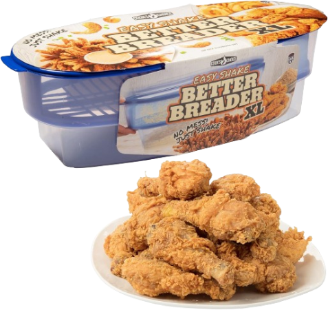 Cook's Choice Original Better Breader XL - Bread and Season Meats & Veggies without the Mess