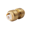 Coupling - Pack of 4 - Push to Connect Brass Plumbing Fitting for PEX Pipe and Copper