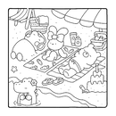 Cozy Friends Coloring Book – Cute Animal Characters for Adults & Teens