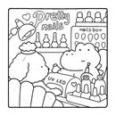 Cozy Friends Coloring Book – Cute Animal Characters for Adults & Teens