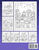 Cozy Spaces Coloring Book – Relaxing Corners with Cute Animal Characters