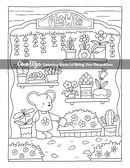 Cozy Spaces Coloring Book – Relaxing Corners with Cute Animal Characters