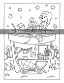 Cozy Spaces Coloring Book – Relaxing Corners with Cute Animal Characters