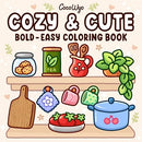 Cozy & Cute Coloring Book – Bold Hygge Designs for Relaxation