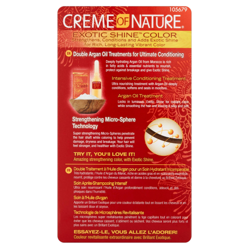 Creme of Nature Exotic Shine Color with Moroccan Argan Oil 1.0 Intense Black