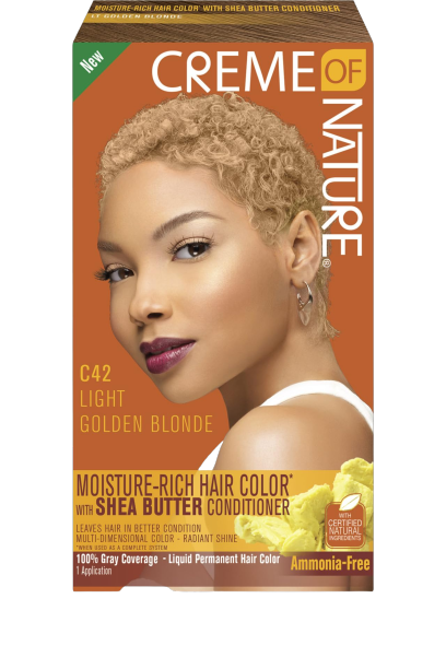 Creme of Nature Moisture Rich Hair Color C42 Light Golden Blonde 1 Count