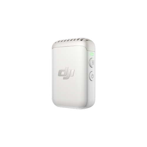 DJI Mic 2 Transmitter – Pearl White, Wireless Microphone with Noise Cancelling