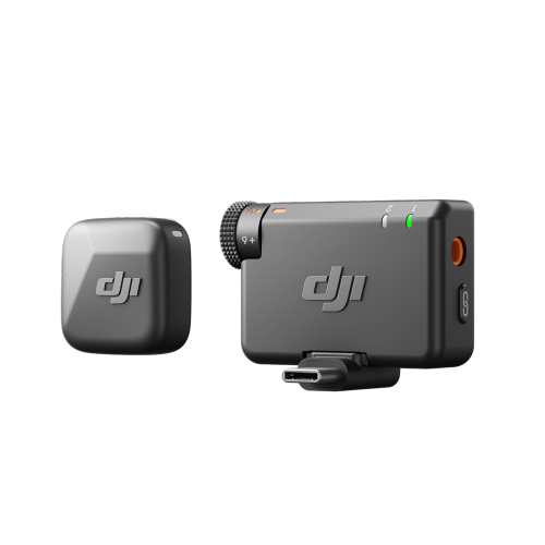 DJI Mic Mini (1 TX + 1 RX) Wireless Lavalier Microphone for iPhone, Android & Cameras