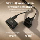 DJI Mic Mini (1 TX + 1 RX) Wireless Lavalier Microphone for iPhone, Android & Cameras