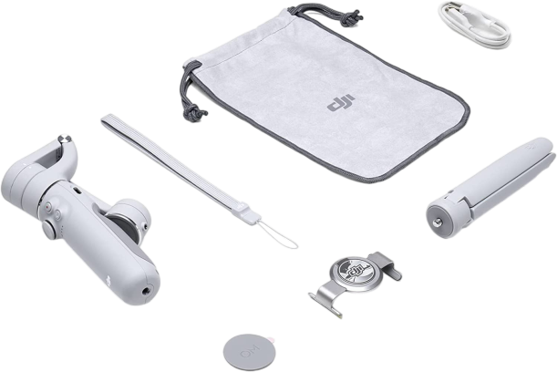 DJI OM 5 - 3 Axis Smartphone Gimbal Stabilizer with Extension Rod, Gray