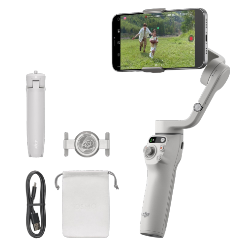 DJI Osmo Mobile 6 - 3 Axis Smartphone Gimbal Stabilizer, Platinum Gray