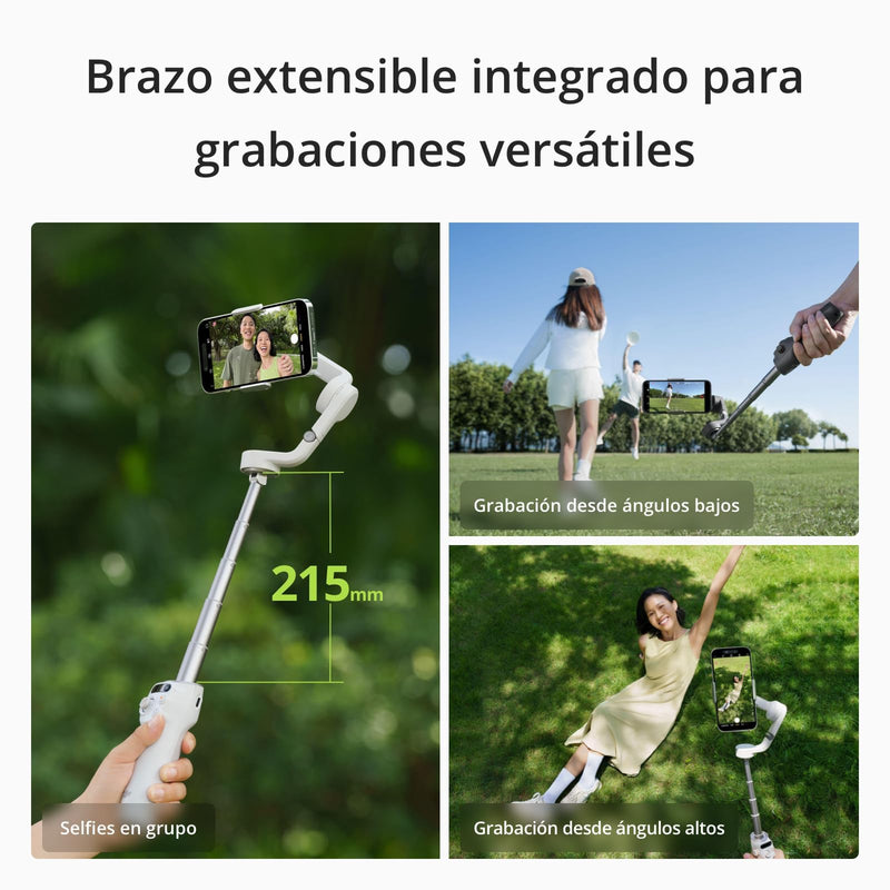 DJI Osmo Mobile 6 - 3 Axis Smartphone Gimbal Stabilizer, Platinum Gray