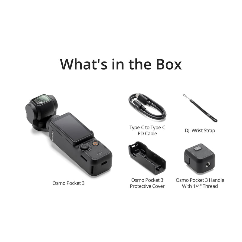 DJI Osmo Pocket 3 – 4K/120fps Vlogging Camera with 1'' CMOS