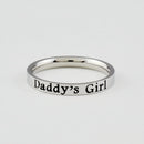 Daddy's Girl Stainless Steel Ring – A Meaningful Gift for Your Daughter