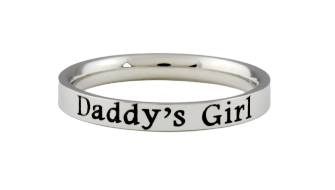 Daddy's Girl Stainless Steel Ring – A Meaningful Gift for Your Daughter