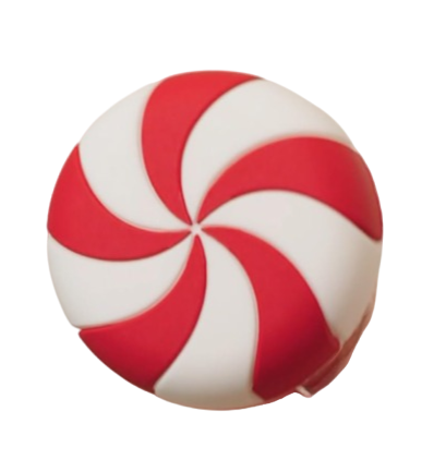 Decorative Knob Covers Red Peppermint 12 Pack Stretch Over Hardware Christmas Holiday Decorations