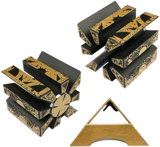 Detachable Hellraiser Puzzle Box, Cenobites Pinhead Halloween Cosplay Prop
