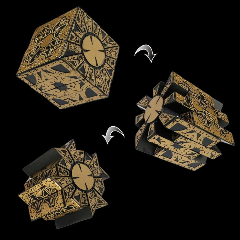 Detachable Hellraiser Puzzle Box, Cenobites Pinhead Halloween Cosplay Prop