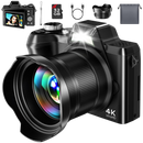 4K Digital Camera for Photography & Vlogging – 56MP Autofocus Camera with 16X Zoom, Flip Screen & 32GB Card