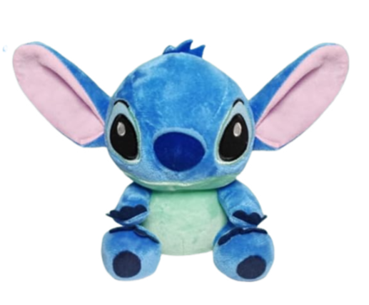 Disney Character Lilo & Stitch Plush Doll Ornament, Blue, Birthday Gift Toy Halloween Decoration