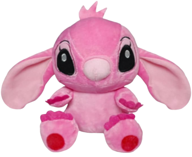 Disney Lilo & Stitch Plush Stuffed Doll Pendant, Pink, Birthday Gift Toy Halloween Decoration