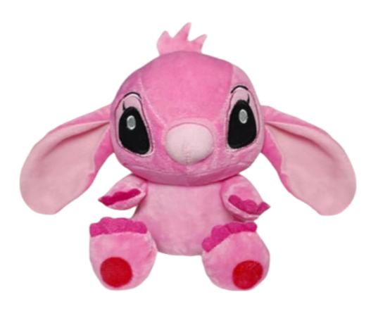 Disney Lilo & Stitch Plush Stuffed Doll Pendant, Pink, Birthday Gift Toy Halloween Decoration