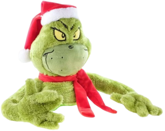 Dr. Seuss The Grinch Christmas Tree Hugger Plush Tree Topper