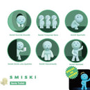 Dreams Smiski Glow in The Dark Mini Figure Set: Living, Toilet + Bath Series | 3 Assorted Blind Box
