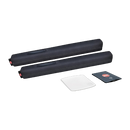 Drop Stop - The Original Patented Car Seat Gap Filler - Between Seats Console Organizer, Set of 2 and Slide Free Pad and Light