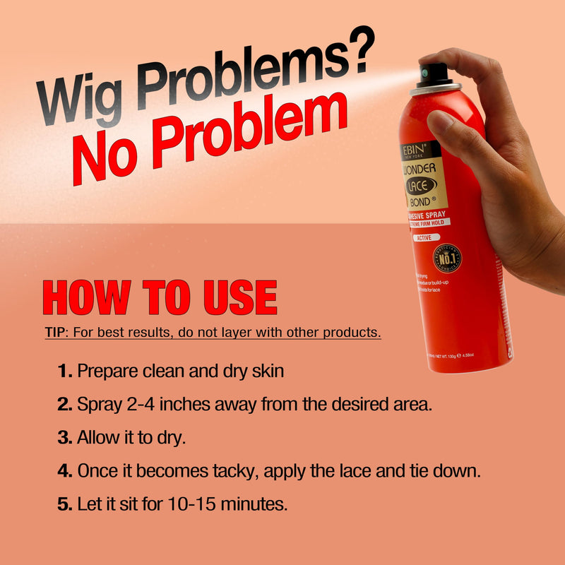 EBIN Wonder Lace Bond Spray 180ml Extreme Firm Hold