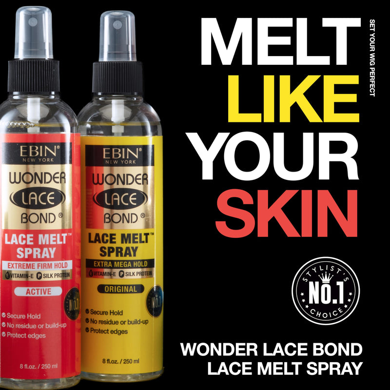 EBIN Wonder Lace Bond Lace Melt Spray 250ml Original Extra Mega Hold Unscented