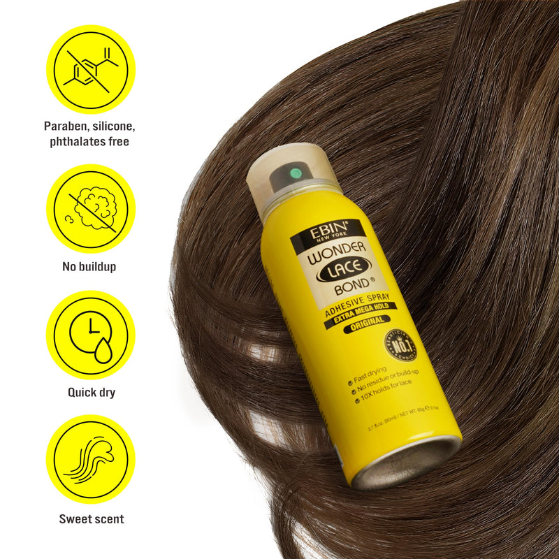EBIN Wonder Lace Bond Spray 180ml Extra Mega Hold