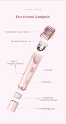 Electric Trimmer for Women,2 in 1 Women Electric Shaver Dual Head Bikini Trimmer