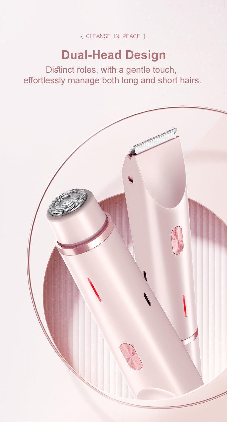 Electric Trimmer for Women,2 in 1 Women Electric Shaver Dual Head Bikini Trimmer