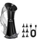 Electric Ear Wax Removal System, Water Powered Ear Cleaning Tool with Irrigation Flusher, 6 Tips, 4 Pressure Settings - Safe & Effective for Ear Wax Buildup Flushing and Cleaning