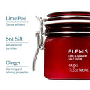 Elemis Lime and Ginger Salt Glow Invigorating Salt Body Scrub 490g