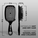 FHI Heat Unbrush Wet & Dry Vented Detangling Hair Brush – Black