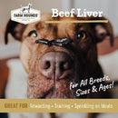 Farm Hounds Beef Liver Jerky Treats for Dogs