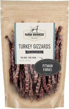 Farm Hounds Turkey Gizzards Jerky Treats for Dogs