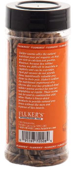 Fluker's Freeze Dried Insects, Soldier worms, 2.2 oz