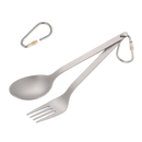 Fork & Spoon Set Ultralight & Portable Camping Utensil Set - Durable Cutlery with Travel Case